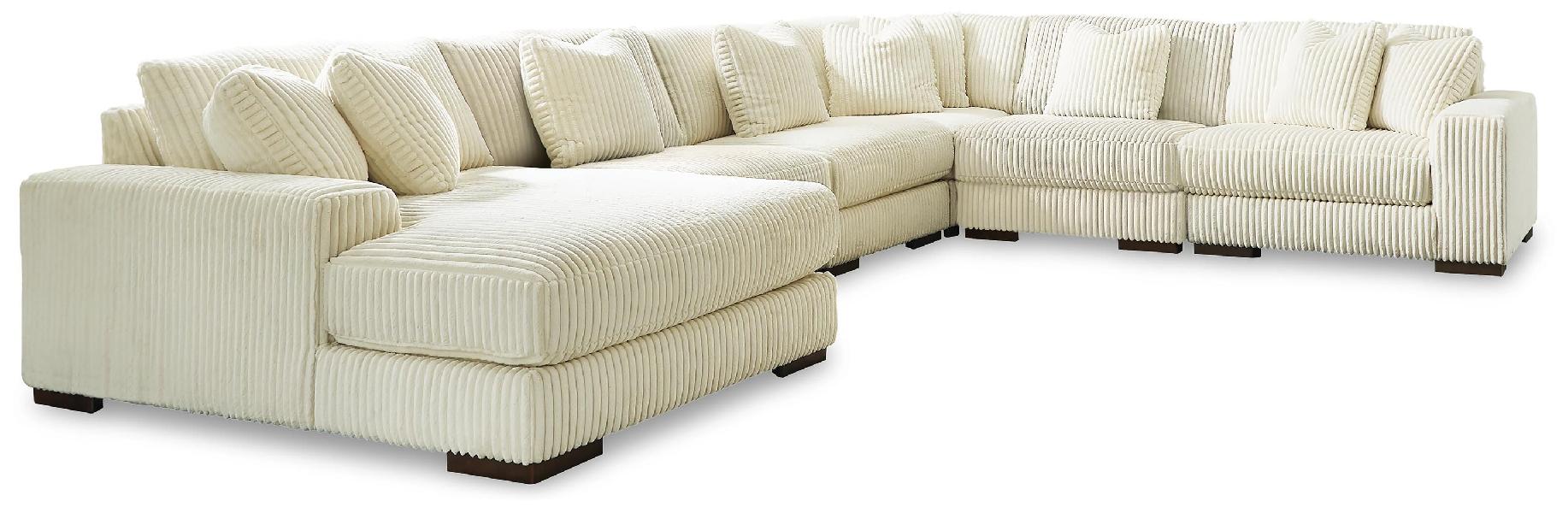 Image of Lindyn - 6-Piece Sectional With LAF Corner Chaise - Ivory