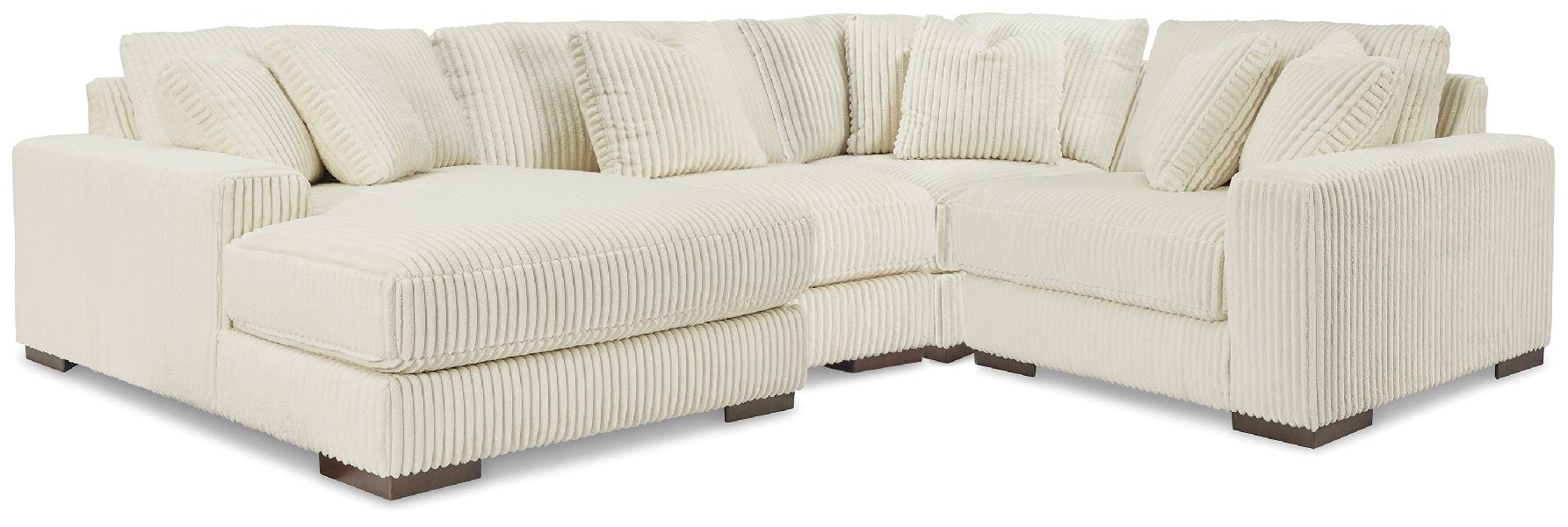 Image of Lindyn - 4-Piece Sectional With LAF Corner Chaise - Ivory