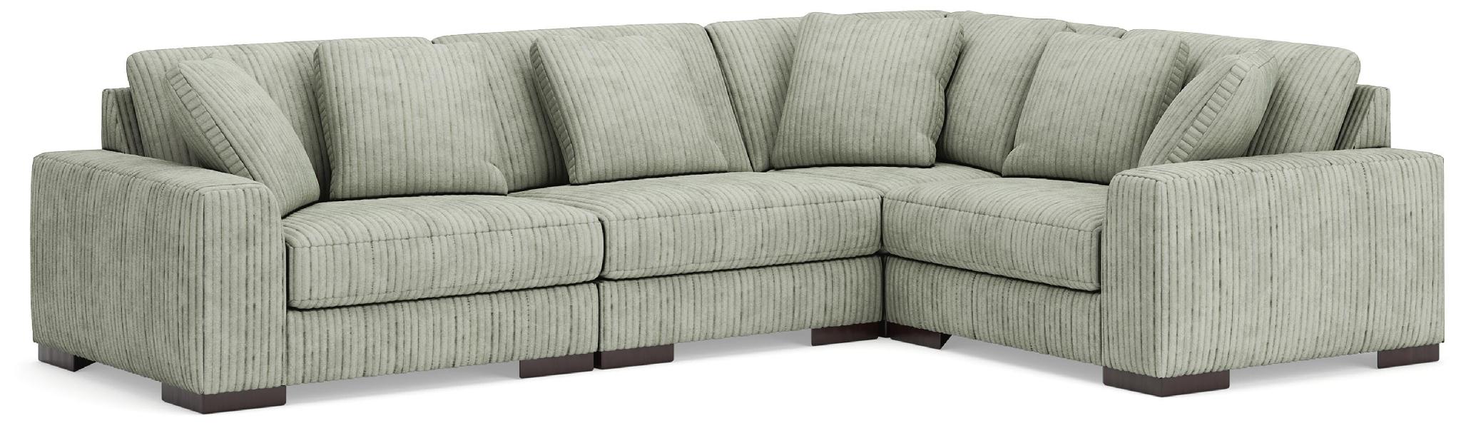 Image of Lindyn - 4-Piece Sectional - Fog