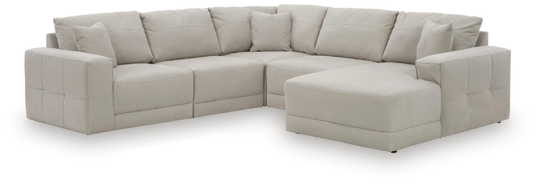 Image of Next-Gen Gaucho - 5-Piece Sectional With RAF Corner Chaise - Gray