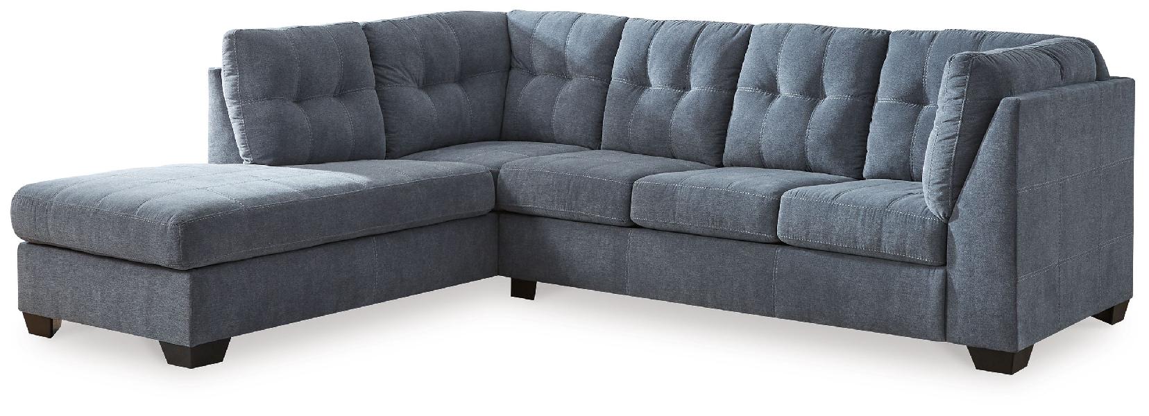 Image of Marleton - 2-Piece Sectional With Laf Corner Chaise - Denim