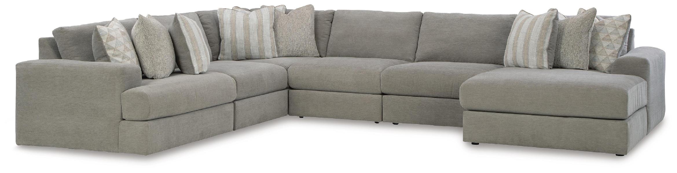 Image of Avaliyah - 6-Piece Sectional With Raf Corner Chaise - Ash