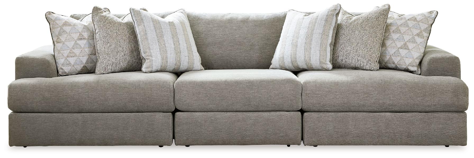 Image of Avaliyah - 3-Piece Sectional - Ash