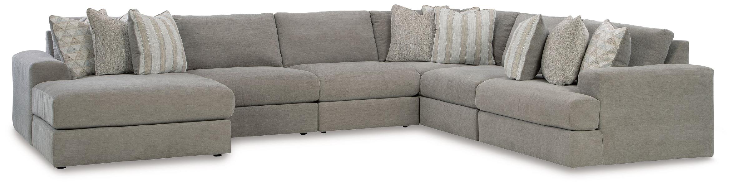 Image of Avaliyah - 6-Piece Sectional With Laf Corner Chaise - Ash
