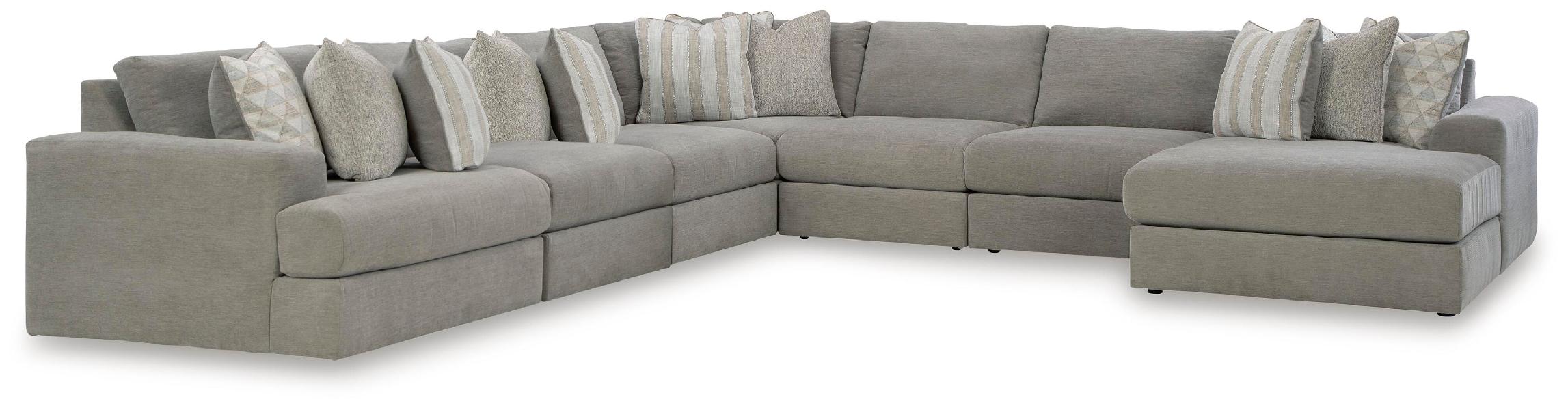 Image of Avaliyah - 7-Piece Sectional With Raf Corner Chaise - Ash