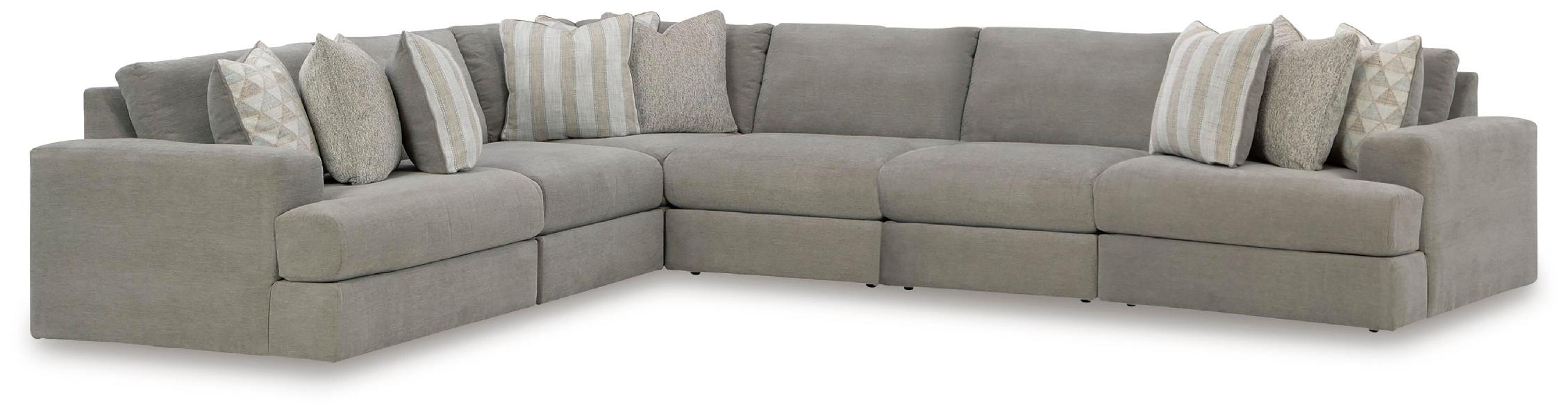 Image of Avaliyah - 6-Piece Sectional - Ash