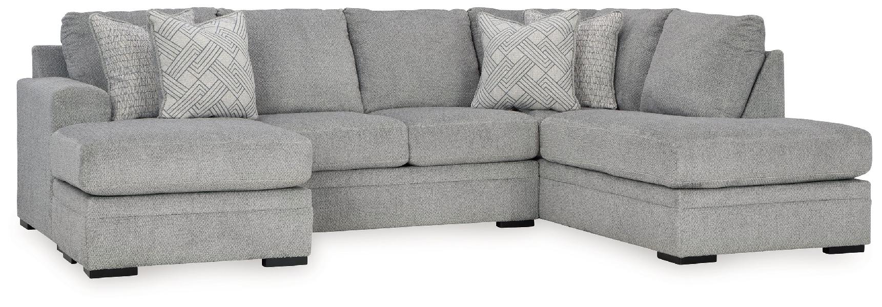 Image of Casselbury - 2-Piece Sectional With Raf Corner Chaise - Cement