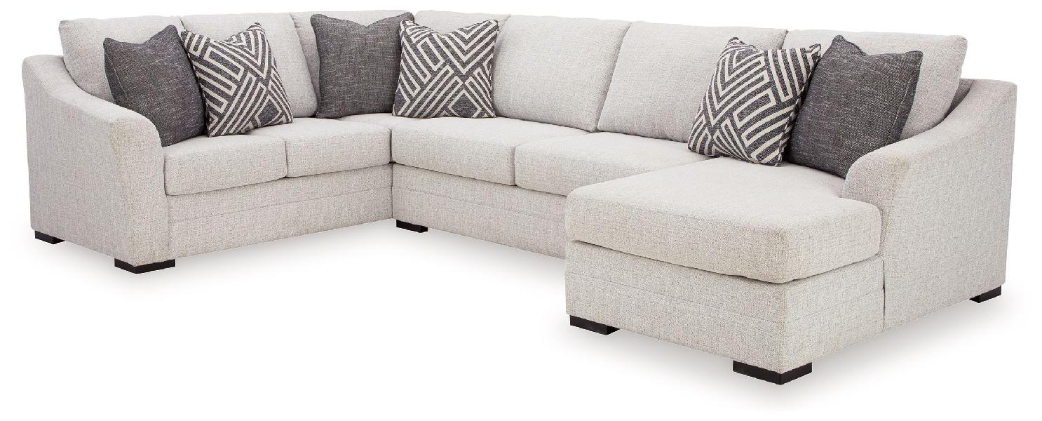 Image of Koralynn - 3-Piece Sectional With Raf Corner Chaise - Stone