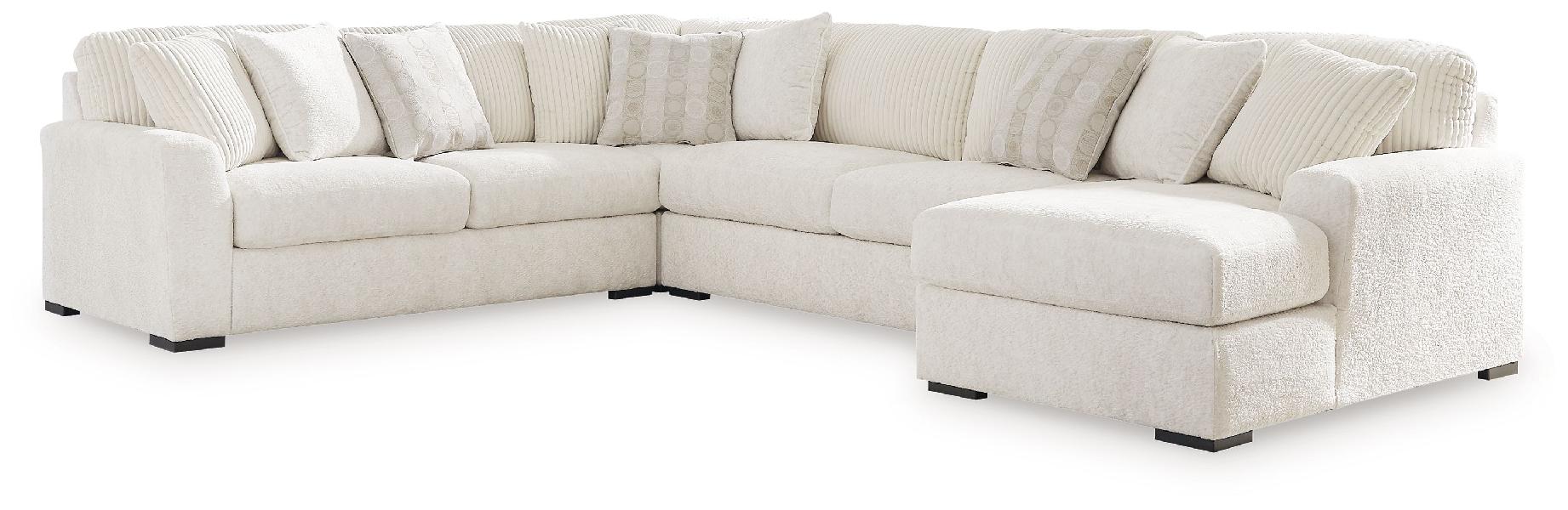 Image of Chessington - 4-Piece Sectional With Raf Corner Chaise - Ivory