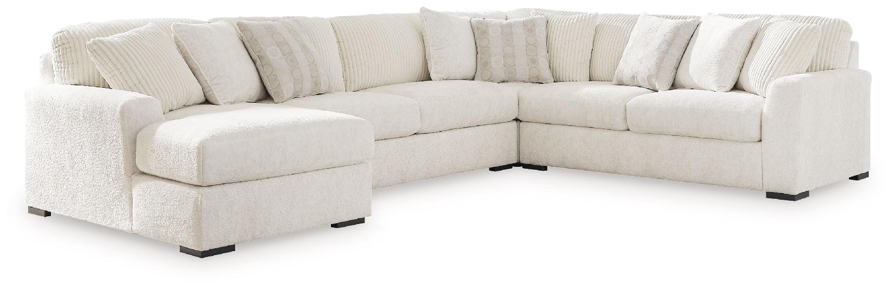 Image of Chessington - 4-Piece Sectional With Laf Corner Chaise - Ivory
