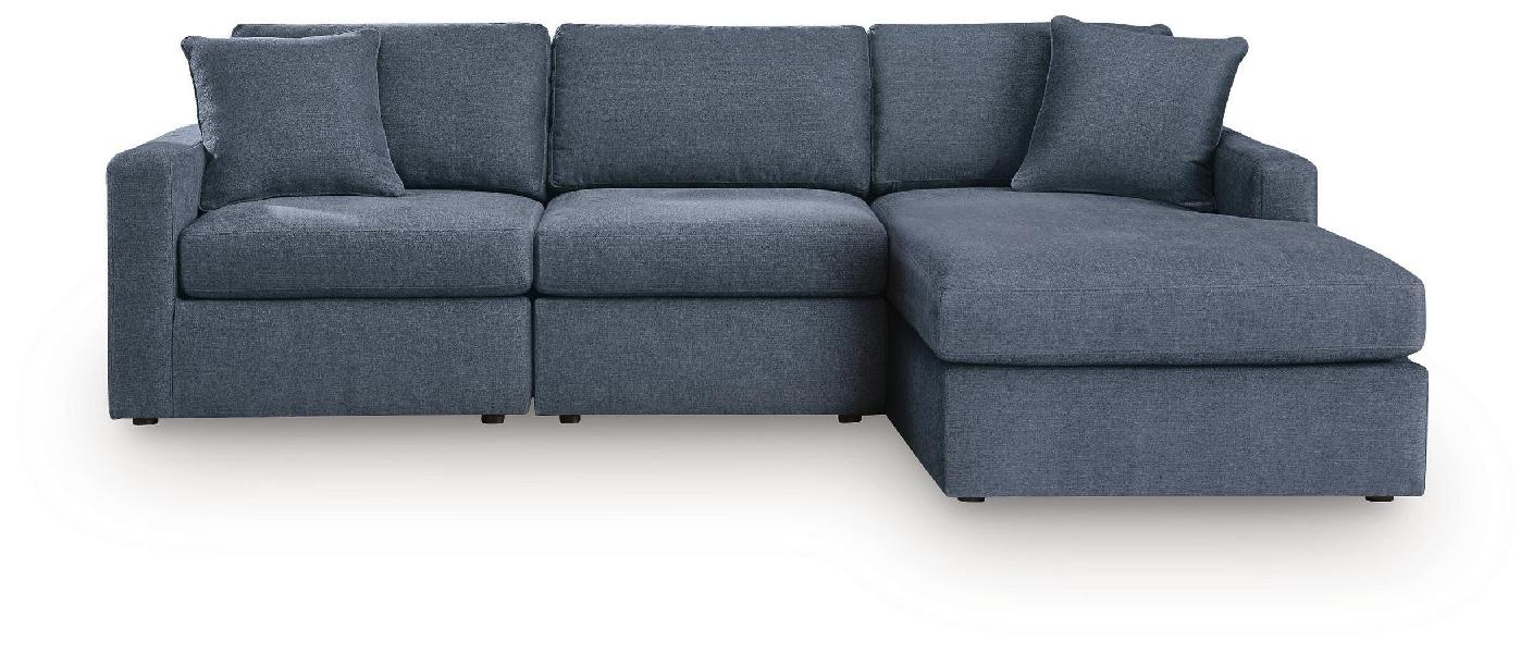 Image of Modmax - 3-Piece Sectional Sofa With RAF Corner Storage Chaise - Ink