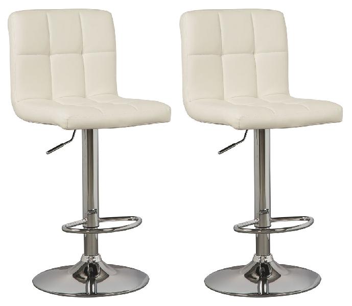 Image of Bellatier - Tall UPH Swivel Barstool(Set of 2) - Bone