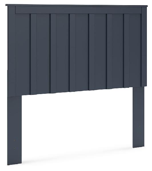 Simmenfort - Full Panel Headboard - Navy Blue