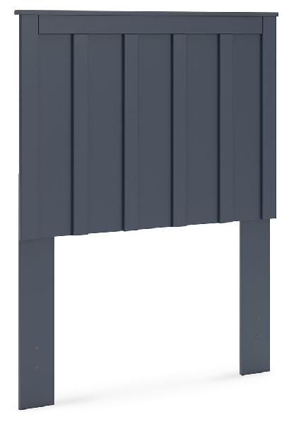 Simmenfort - Twin Panel Headboard - Navy Blue