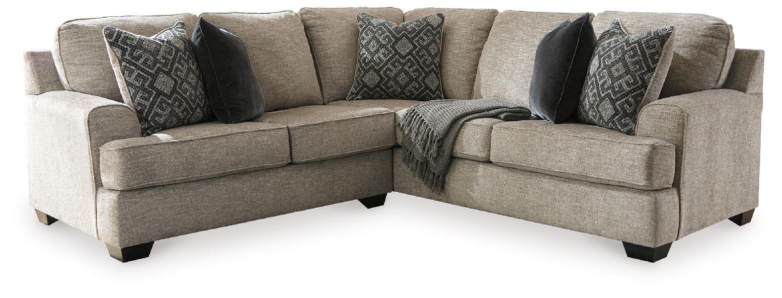 Image of Bovarian - Right Arm Facing Sofa With Corner Wedge 2 Pc Sectional - Stone