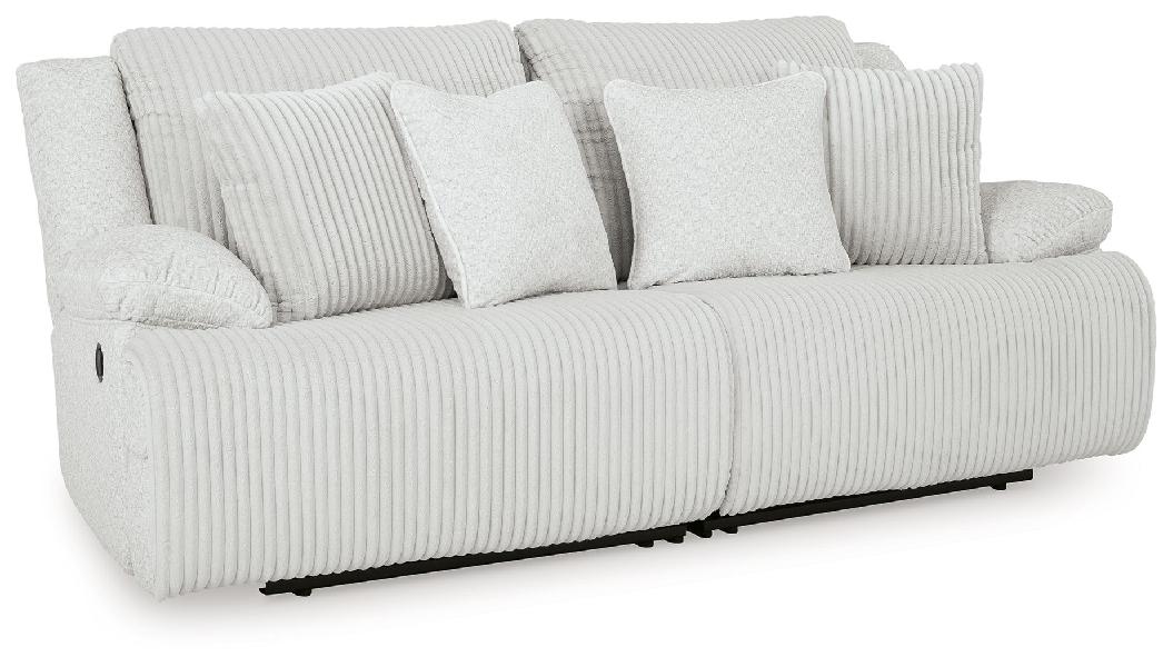 Image of Top Tier - 2-Piece Reclining Sectional Loveseat - Alloy