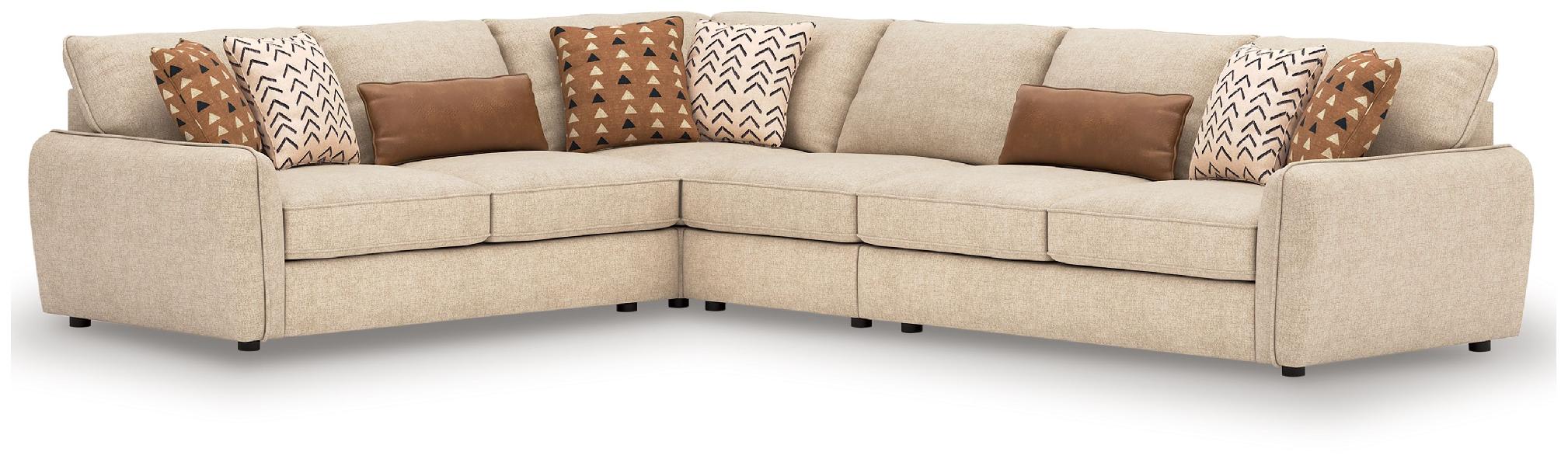 Image of Seyler - 4-Piece Sectional - Sand