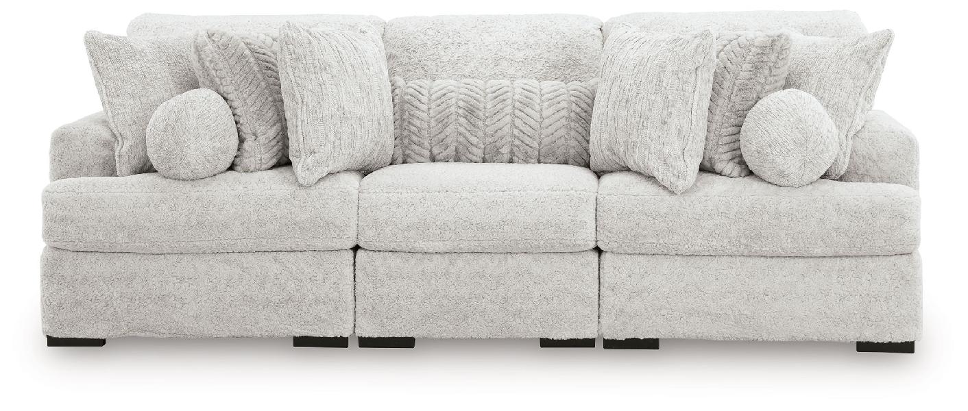 Image of Cuddle Plush - 3-Piece Sectional - Arctic