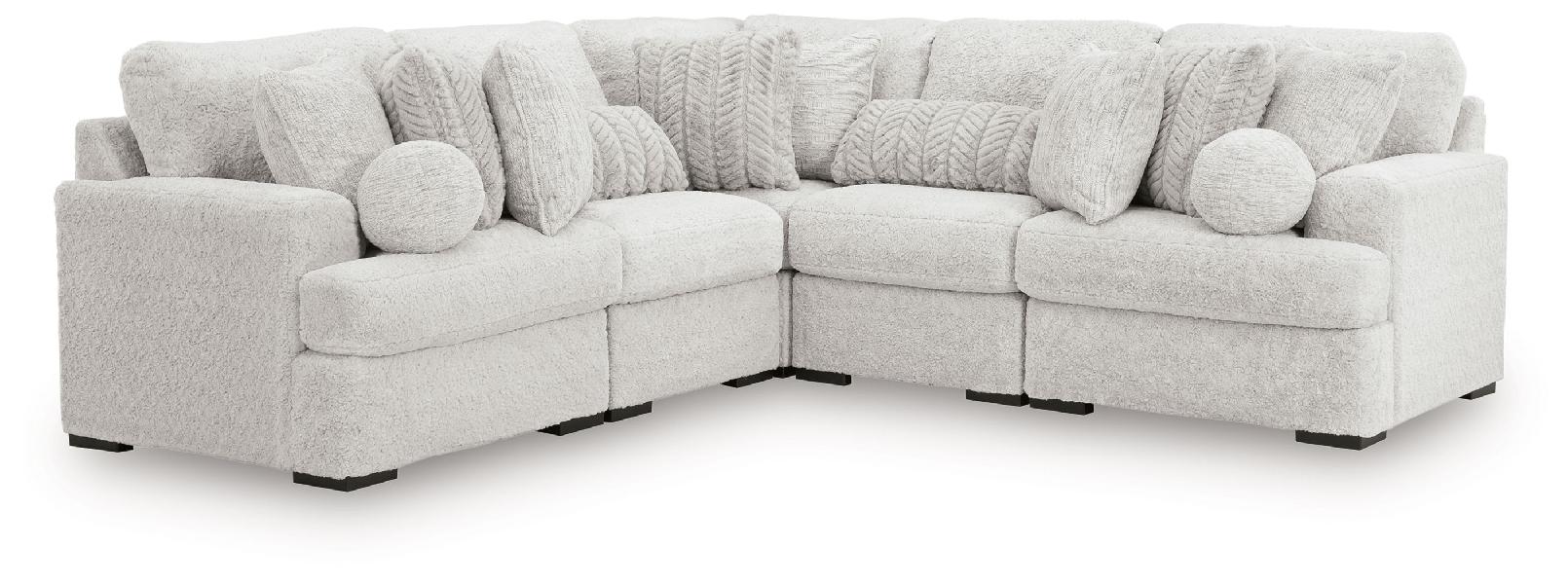 Image of Cuddle Plush - 5-Piece Sectional - Arctic