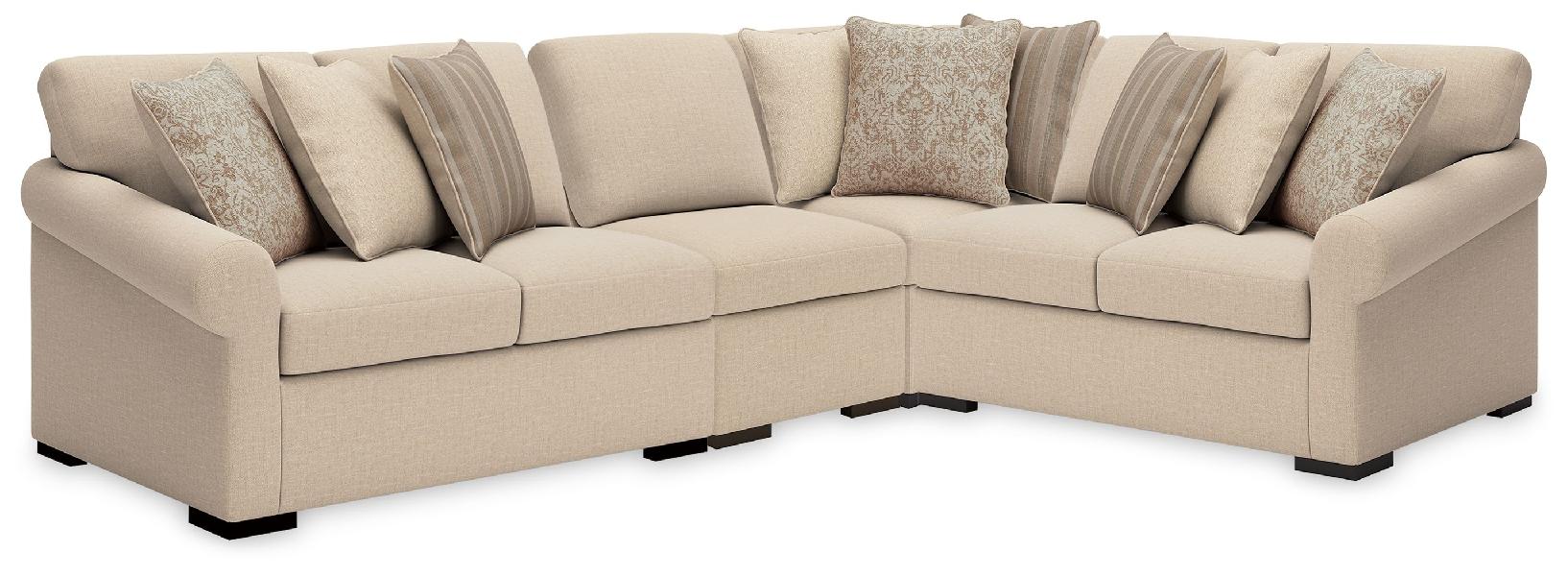 Image of LadyMae - 4-Piece Sectional - Twill