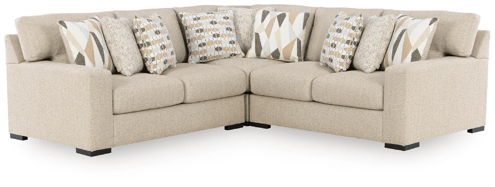 Image of LaureLGrove - 3-Piece Sectional - Pebble