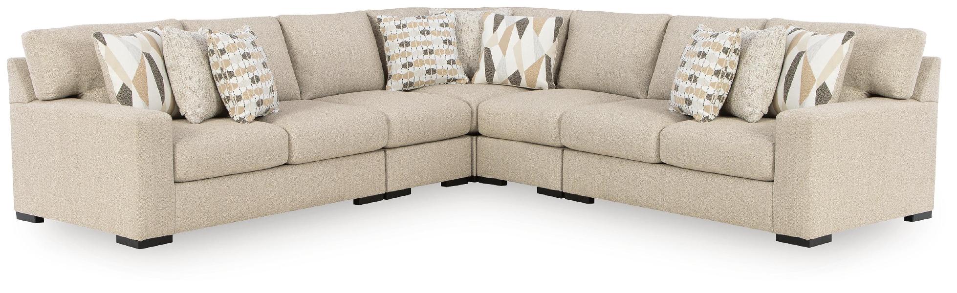 Image of LaureLGrove - 5-Piece Sectional - Pebble
