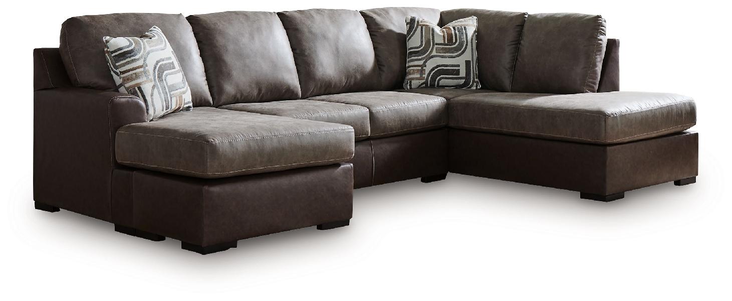 Image of Castille Way - 2-Piece Sectional With RAF Corner Chaise - Fossil