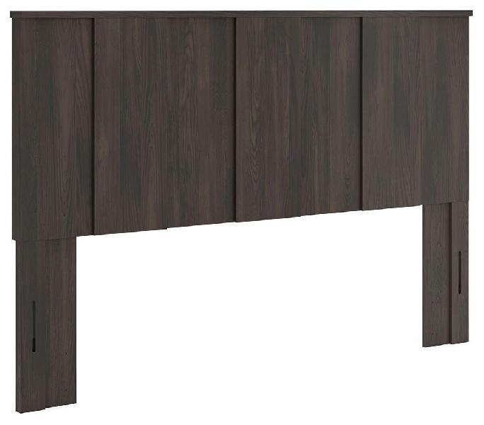 Image of Shaehartin - King Panel Headboard - Dark Brown
