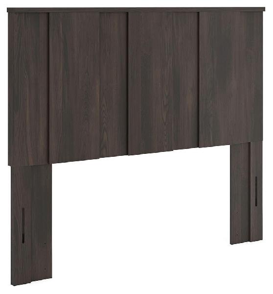 Image of Shaehartin - Queen Panel Headboard - Dark Brown