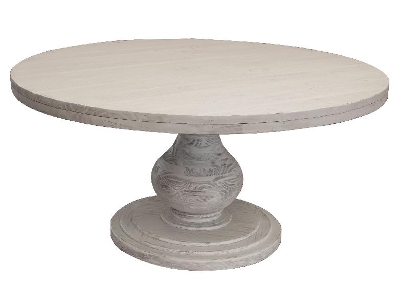 Image of Bonanza - Round Dining Table - Ivory