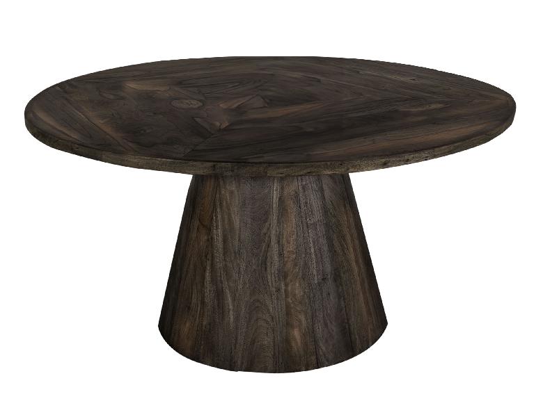 Image of Balam - Round Dining Table - Oil Black