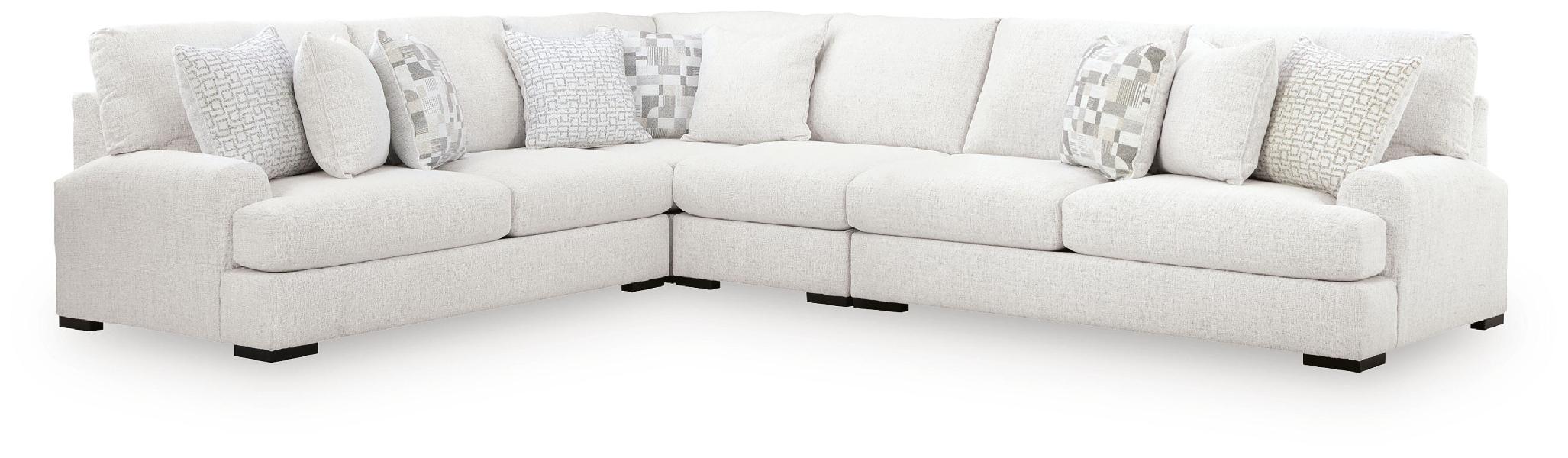 Image of Misty-Lakes - 4-Piece Sectional - Chalk