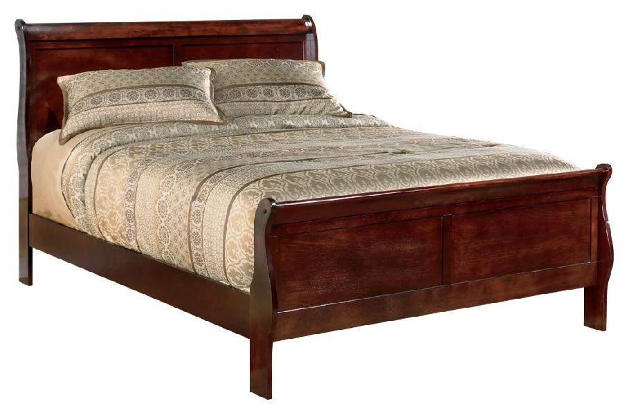 Alisdair - King Sleigh Bed - Dark Brown