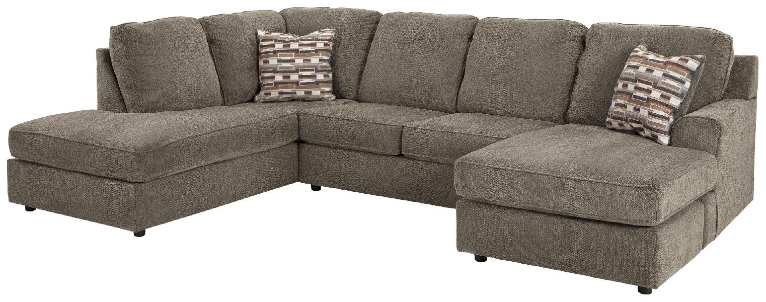 Image of O'Phannon - Left Arm Facing Corner Chaise 2 Pc Sectional - Putty