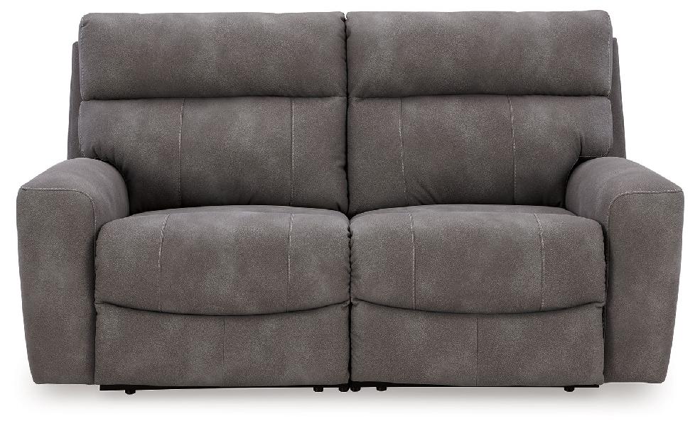 Image of Next-Gen Durapella - 2-Piece Power Reclining Sectional Loveseat - Slate