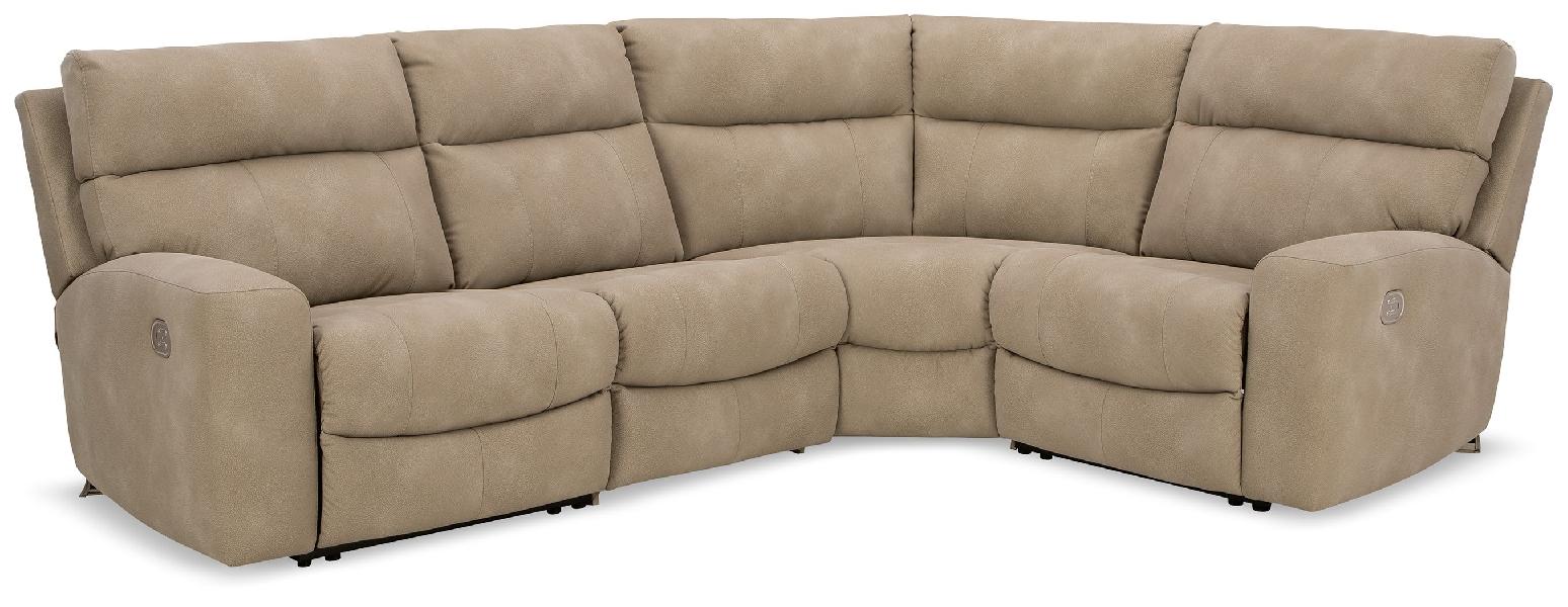 Image of Next-Gen Durapella - 4-Piece Power Reclining Sectional - Sand