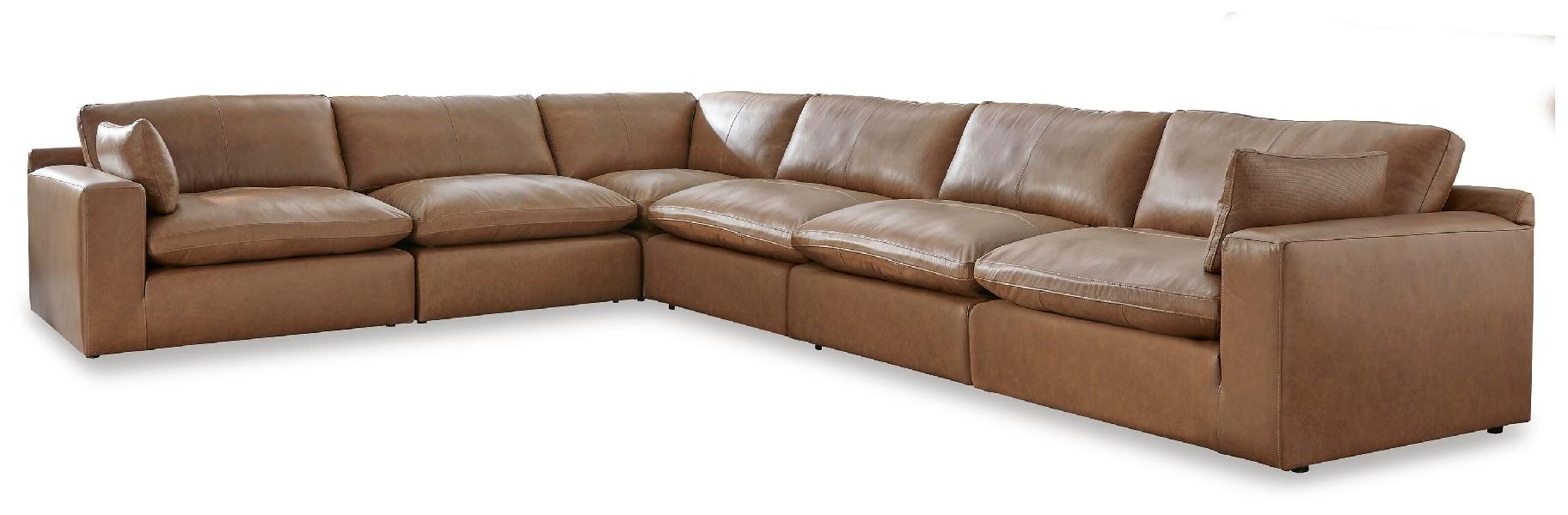 Image of Emilia - 6-Piece Sectional - Caramel