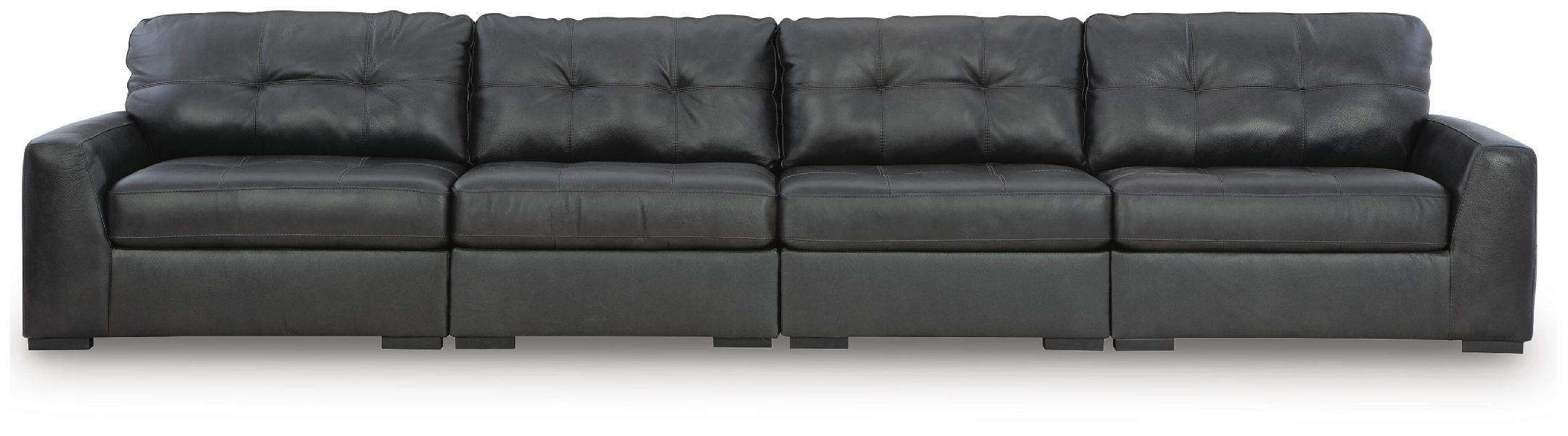 Image of Brindley Pier - 4-Piece Sectional - Fog