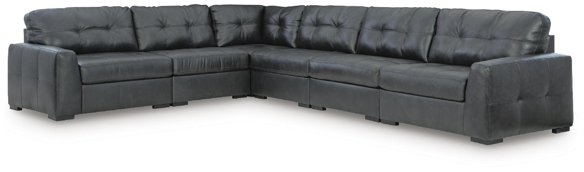 Image of Brindley Pier - 6-Piece Sectional - Fog