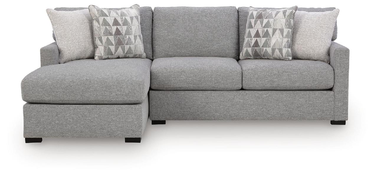 Image of UrbanCrest - 2-Piece Sectional With LAF Corner Chaise - Pewter