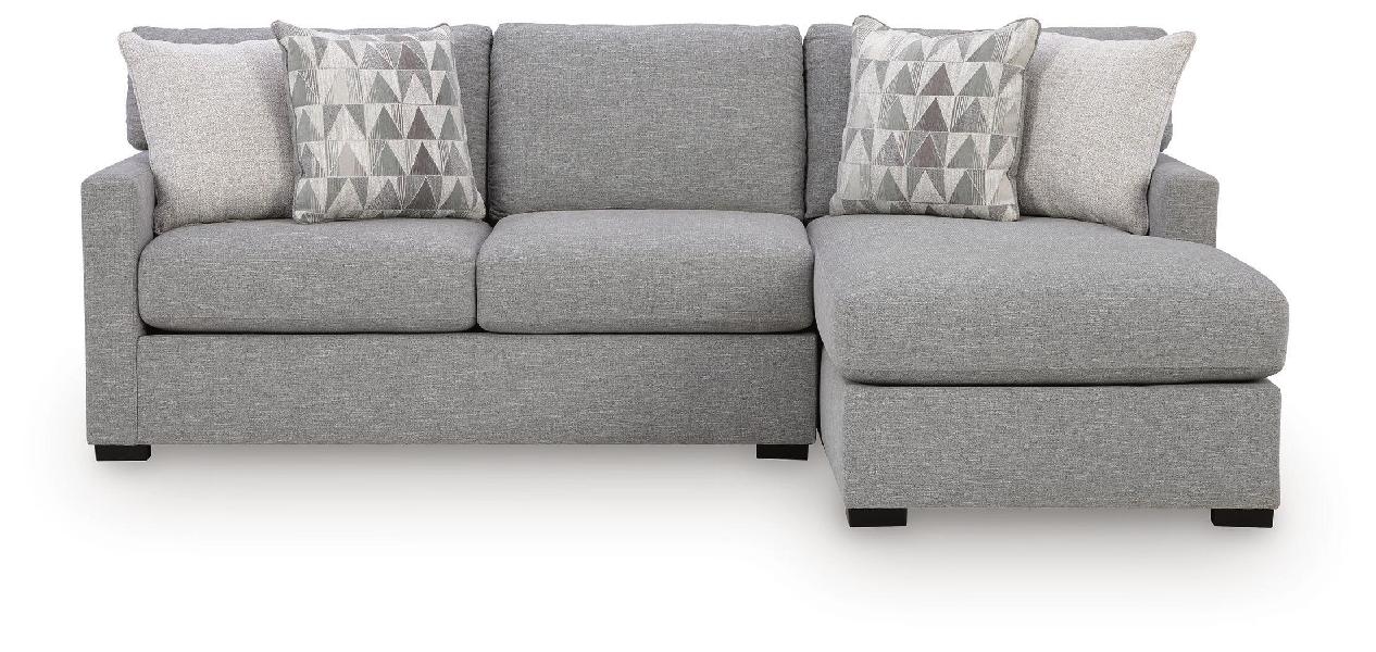 Image of UrbanCrest - 2-Piece Sectional With RAF Corner Chaise - Pewter